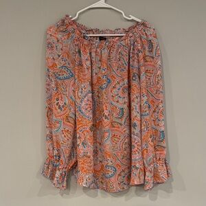 Talbots Spring/Summer Paisley Top, XL
